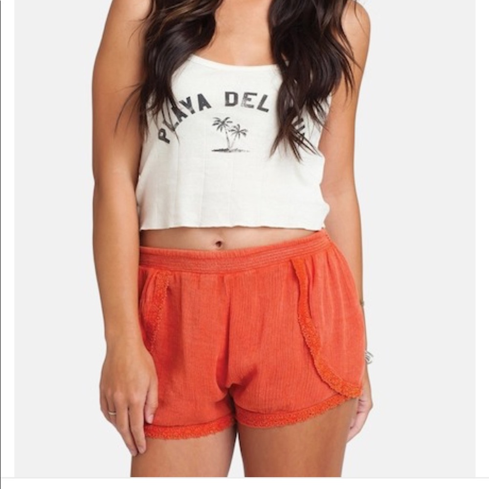 Billabong Coral Elastic Waist Beach Shorts NWT